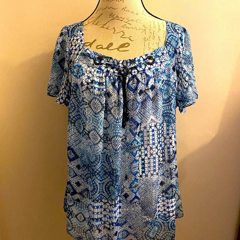 Women’s 2x Sheer/lined Tunic Top